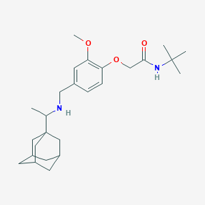2-[4-({[1-(1-adamantyl)ethyl]amino}methyl)-2-methoxyphenoxy]-N-(tert-butyl)acetamide