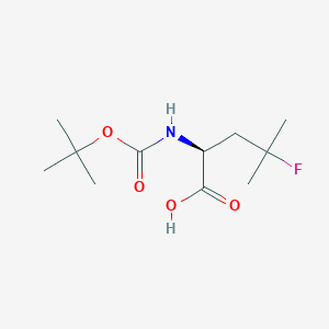 (S)-2-((Tert-butoxycarbonyl)amino)-4-fluoro-4-methylpentanoic acid