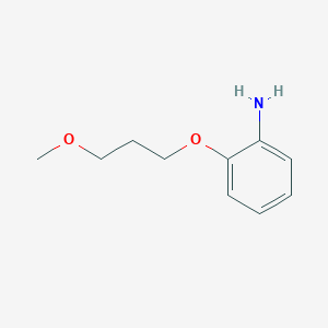 molecular formula C10H15NO2 B3158352 2-(3-Methoxypropoxy)aniline CAS No. 857272-07-2
