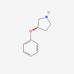 molecular formula C10H13NO B3158364 (R)-3-苯氧基吡咯烷 CAS No. 857279-33-5