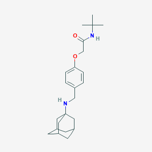 molecular formula C23H34N2O2 B315837 2-{4-[(1-adamantylamino)methyl]phenoxy}-N-(tert-butyl)acetamide 
