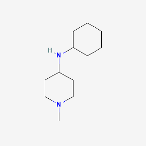 molecular formula C12H24N2 B3158371 N-cyclohexyl-1-methylpiperidin-4-amine CAS No. 857377-38-9