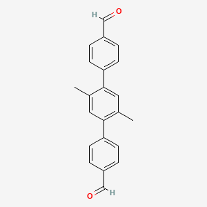 molecular formula C22H18O2 B3158380 2',5'-Dimethyl-[1,1':4',1''-terphenyl]-4,4''-dicarbaldehyde CAS No. 857412-04-5