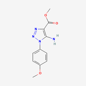 molecular formula C11H12N4O3 B3158439 5-氨基-1-(4-甲氧基苯基)-1H-1,2,3-三唑-4-羧酸甲酯 CAS No. 85779-74-4