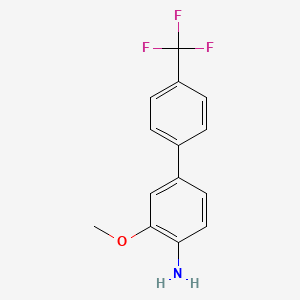 molecular formula C14H12F3NO B3158457 3-Methoxy-4'-(trifluoromethyl)-[1,1'-biphenyl]-4-amine CAS No. 858105-73-4
