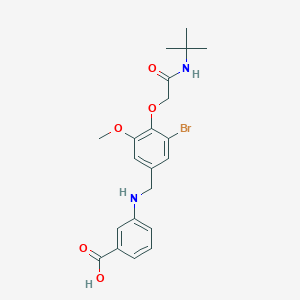 3-({3-Bromo-4-[2-(tert-butylamino)-2-oxoethoxy]-5-methoxybenzyl}amino)benzoic acid