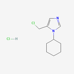 5-(Chloromethyl)-1-cyclohexyl-1H-imidazole hydrochloride