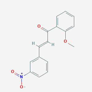 molecular formula C16H13NO4 B3158506 (2E)-1-(2-Methoxyphenyl)-3-(3-nitrophenyl)prop-2-en-1-one CAS No. 858644-41-4