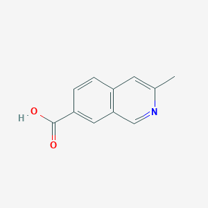 molecular formula C11H9NO2 B3158513 3-Methylisoquinoline-7-carboxylic acid CAS No. 858646-62-5
