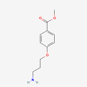 molecular formula C11H15NO3 B3158526 Methyl 4-(3-aminopropoxy)benzoate CAS No. 85873-34-3