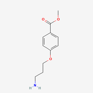 molecular formula C11H15NO3 B3158526 4-(3-氨基丙氧基)苯甲酸甲酯 CAS No. 85873-34-3