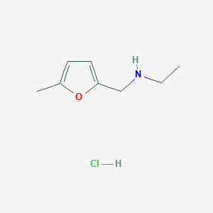 molecular formula C8H14ClNO B3158537 N-[(5-Methyl-2-furyl)methyl]ethanamine hydrochloride CAS No. 858796-59-5