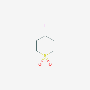molecular formula C5H9IO2S B3158546 4-Iodotetrahydro-2H-thiopyran 1,1-dioxide CAS No. 858822-85-2