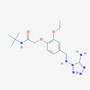 2-(4-{[(5-amino-1H-tetraazol-1-yl)amino]methyl}-2-ethoxyphenoxy)-N-(tert-butyl)acetamide
