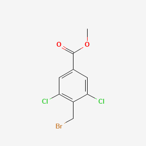 molecular formula C9H7BrCl2O2 B3158595 Methyl 4-(bromomethyl)-3,5-dichlorobenzoate CAS No. 859212-75-2