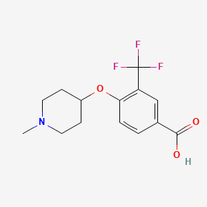 4-(1-Methylpiperidine-4-yloxy)-3-(trifluoromethyl)benzoic acid