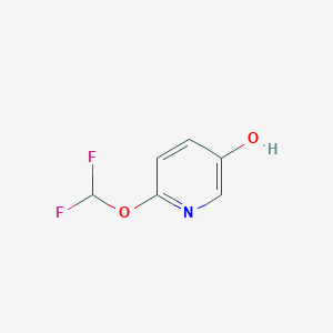 molecular formula C6H5F2NO2 B3158638 6-(Difluoromethoxy)pyridin-3-ol CAS No. 859539-04-1