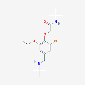 molecular formula C19H31BrN2O3 B315865 2-{2-bromo-4-[(tert-butylamino)methyl]-6-ethoxyphenoxy}-N-tert-butylacetamide 