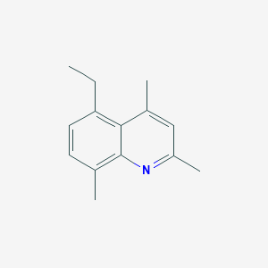 molecular formula C14H17N B3158672 5-Ethyl-2,4,8-trimethylquinoline CAS No. 860201-17-8