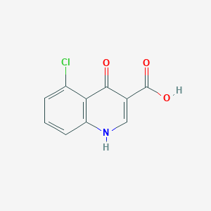 molecular formula C10H6ClNO3 B3158675 5-Chloro-4-hydroxyquinoline-3-carboxylic acid CAS No. 860205-48-7