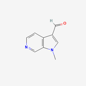 molecular formula C9H8N2O B3158679 1-Methyl-1H-pyrrolo[2,3-c]pyridine-3-carbaldehyde CAS No. 860297-50-3