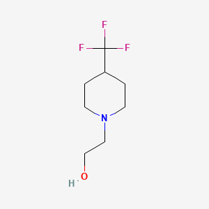 molecular formula C8H14F3NO B3158680 2-(4-(三氟甲基)哌啶-1-基)乙醇 CAS No. 860343-96-0