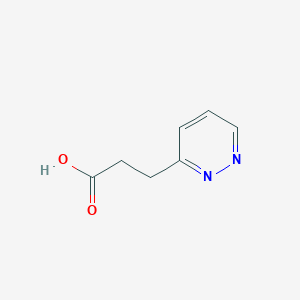 molecular formula C7H8N2O2 B3158692 3-(Pyridazin-3-yl)propanoic acid CAS No. 860412-41-5