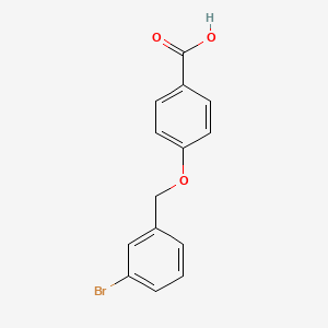 molecular formula C14H11BrO3 B3158715 4-[(3-溴苯甲基)氧基]苯甲酸 CAS No. 860597-31-5
