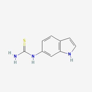 molecular formula C9H9N3S B3158727 N-(1H-indol-6-yl)thiourea CAS No. 860609-81-0