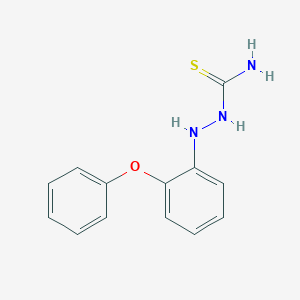 molecular formula C13H13N3OS B3158735 2-(2-Phenoxyphenyl)-1-hydrazinecarbothioamide CAS No. 860609-84-3