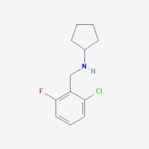 molecular formula C12H15ClFN B315880 N-(2-chloro-6-fluorobenzyl)cyclopentanamine 