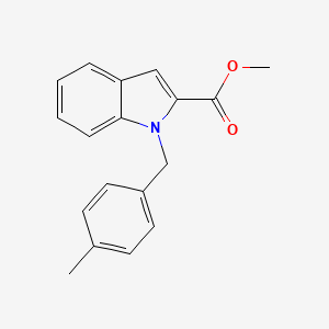 molecular formula C18H17NO2 B3158805 methyl 1-(4-methylbenzyl)-1H-indole-2-carboxylate CAS No. 860611-68-3