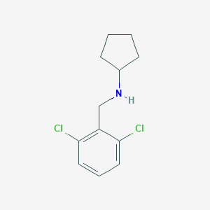 molecular formula C12H15Cl2N B315881 N-[(2,6-dichlorophenyl)methyl]cyclopentanamine 