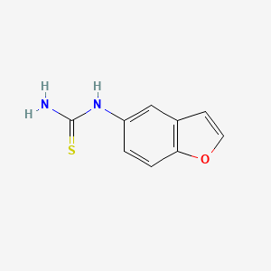 molecular formula C9H8N2OS B3158851 1-Benzofuran-5-ylthiourea CAS No. 860615-45-8