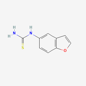 molecular formula C9H8N2OS B3158851 (1-benzofuran-5-yl)thiourea CAS No. 860615-45-8