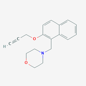 molecular formula C18H19NO2 B3158884 4-{[2-(2-Propynyloxy)-1-naphthyl]methyl}morpholine CAS No. 860648-78-8