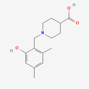 1-(2-Hydroxy-4,6-dimethylbenzyl)-4-piperidinecarboxylic acid