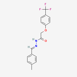 N'-[(E)-(4-methylphenyl)methylidene]-2-[4-(trifluoromethyl)phenoxy]acetohydrazide