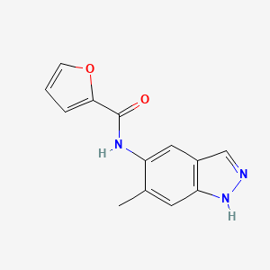 molecular formula C13H11N3O2 B3158939 N-(6-methyl-1H-indazol-5-yl)-2-furamide CAS No. 860650-80-2