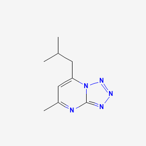 molecular formula C9H13N5 B3158945 5-Methyl-7-(2-methylpropyl)-[1,2,3,4]tetrazolo[1,5-a]pyrimidine CAS No. 860650-85-7
