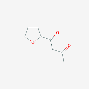 molecular formula C8H12O3 B3158983 1-(Oxolan-2-yl)butane-1,3-dione CAS No. 860705-06-2