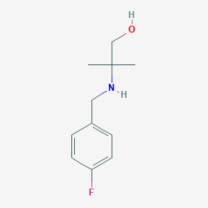 2-[(4-Fluorobenzyl)amino]-2-methylpropan-1-ol