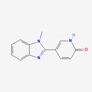 molecular formula C13H11N3O B3159005 5-(1-甲基-1H-1,3-苯并咪唑-2-基)-2(1H)-吡啶酮 CAS No. 860784-69-6