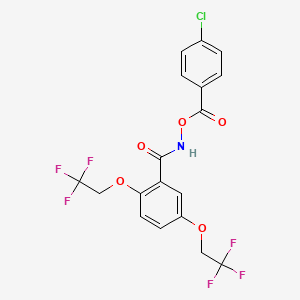 [[2,5-Bis(2,2,2-trifluoroethoxy)benzoyl]amino] 4-chlorobenzoate