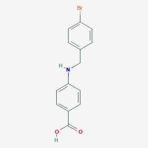 molecular formula C14H12BrNO2 B315909 4-[(4-Bromobenzyl)amino]benzoic acid 