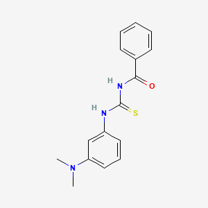 molecular formula C16H17N3OS B3159103 N-benzoyl-N'-[3-(dimethylamino)phenyl]thiourea CAS No. 860788-07-4