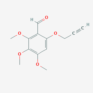 molecular formula C13H14O5 B3159188 2,3,4-Trimethoxy-6-(2-propynyloxy)benzenecarbaldehyde CAS No. 861208-24-4