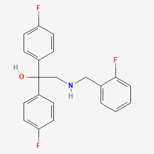 2-[(2-Fluorobenzyl)amino]-1,1-bis(4-fluorophenyl)-1-ethanol