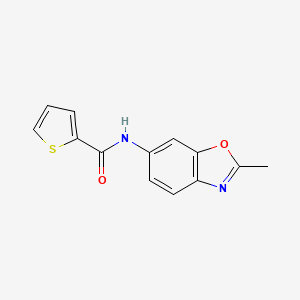 molecular formula C13H10N2O2S B3159243 N-(2-methyl-1,3-benzoxazol-6-yl)-2-thiophenecarboxamide CAS No. 861210-63-1
