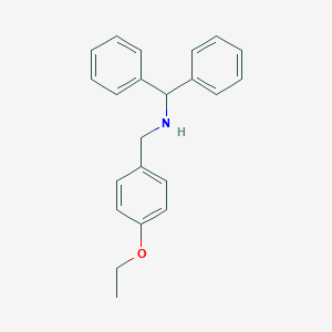 molecular formula C22H23NO B315928 N-benzhydryl-N-(4-ethoxybenzyl)amine 